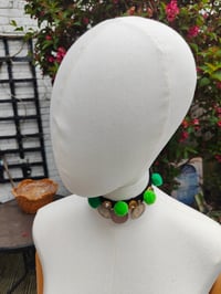 Image 3 of 🧿Festival choker pompoms Green