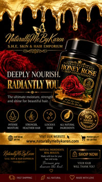 Image 4 of HONEY ROSE DEEP CONDITIONER W/ ROSE WATER, HONEY & COCONUT MILK