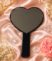 Image 3 of Belicona Cosmetics Heart Mirror/ Rhinestone Heart Mirror