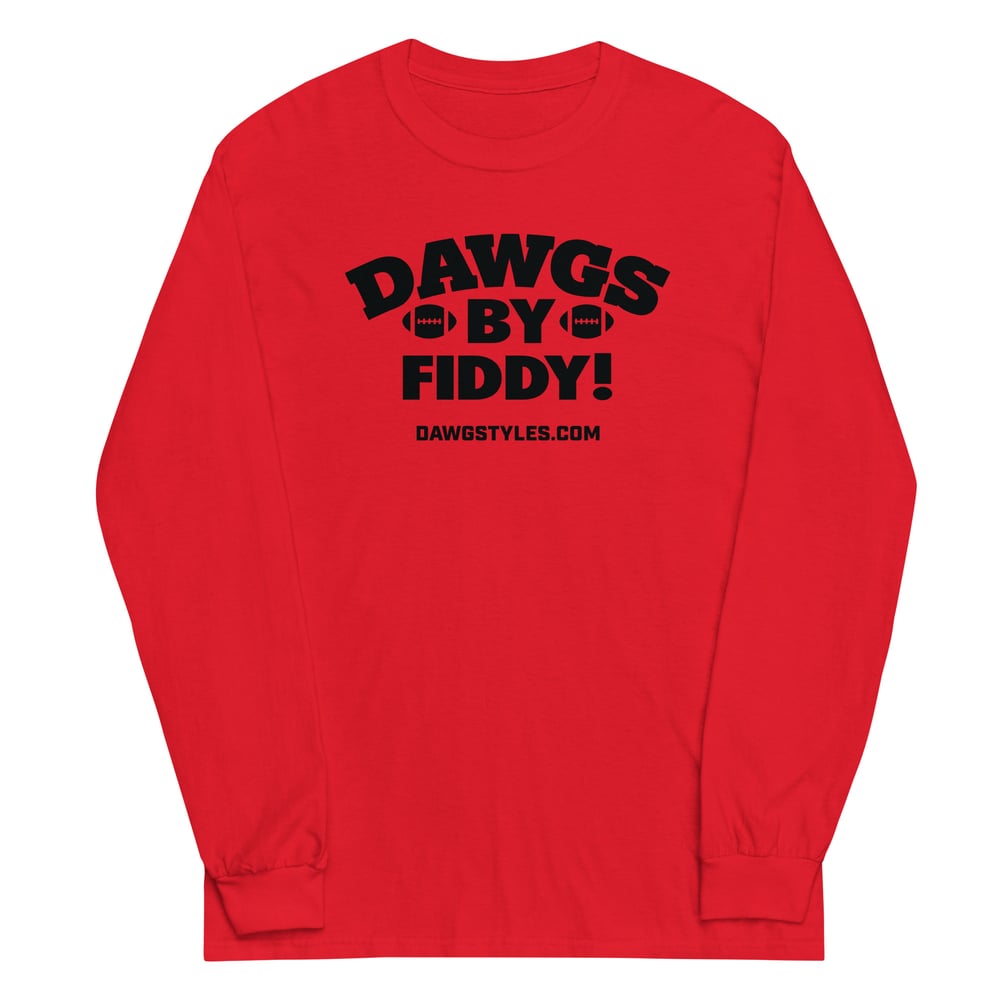 DAWGS BY FIDDY! Red Log Sleeve Tee