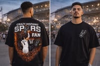 Image 3 of Crazy Hispanic spurs fan