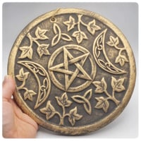 Image 1 of Triple Moon Terracotta Plaque