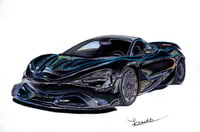 Image 2 of 'Black Framed' Mclaren 720s 
