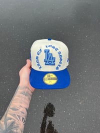 Image 3 of COLD  MOON TRI TONE LOS ANGELES DODGERS CUSTOM FITTED CAP