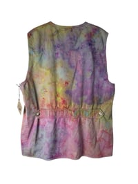 Image 6 of ♻️ UPCYCLED L/XL Vintage Cotton Vest in Muted Ice Dye