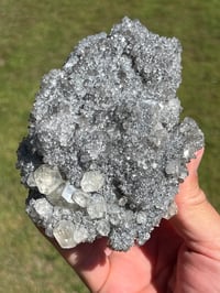 Image 3 of Druzy Fujian Quartz & UV Calcite Specimen #2312