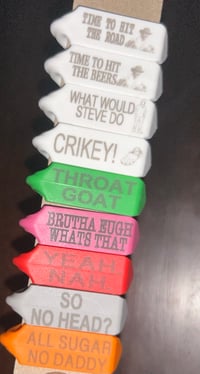 sheep tags -Pre Made- Variety ( STEVE IRWIN, RUSSELL C ETC)