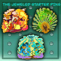 [PRE-ORDER] “Jeweled Starters” Hard Enamel Pin Set