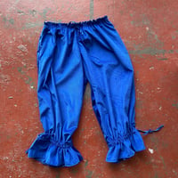 Image 2 of BLUE CORD PIRATE PANTS