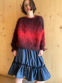 Image 1 of Red fade cloud jumper 