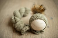 Image 4 of 3-in-1 Mossy Oak Sweater Bonnet  + Wrap 