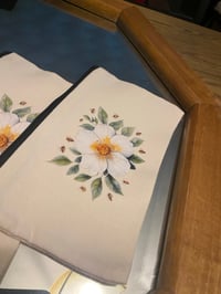 Image 3 of Bee & Blossom Canvas Zipper Bag 🐝🌸