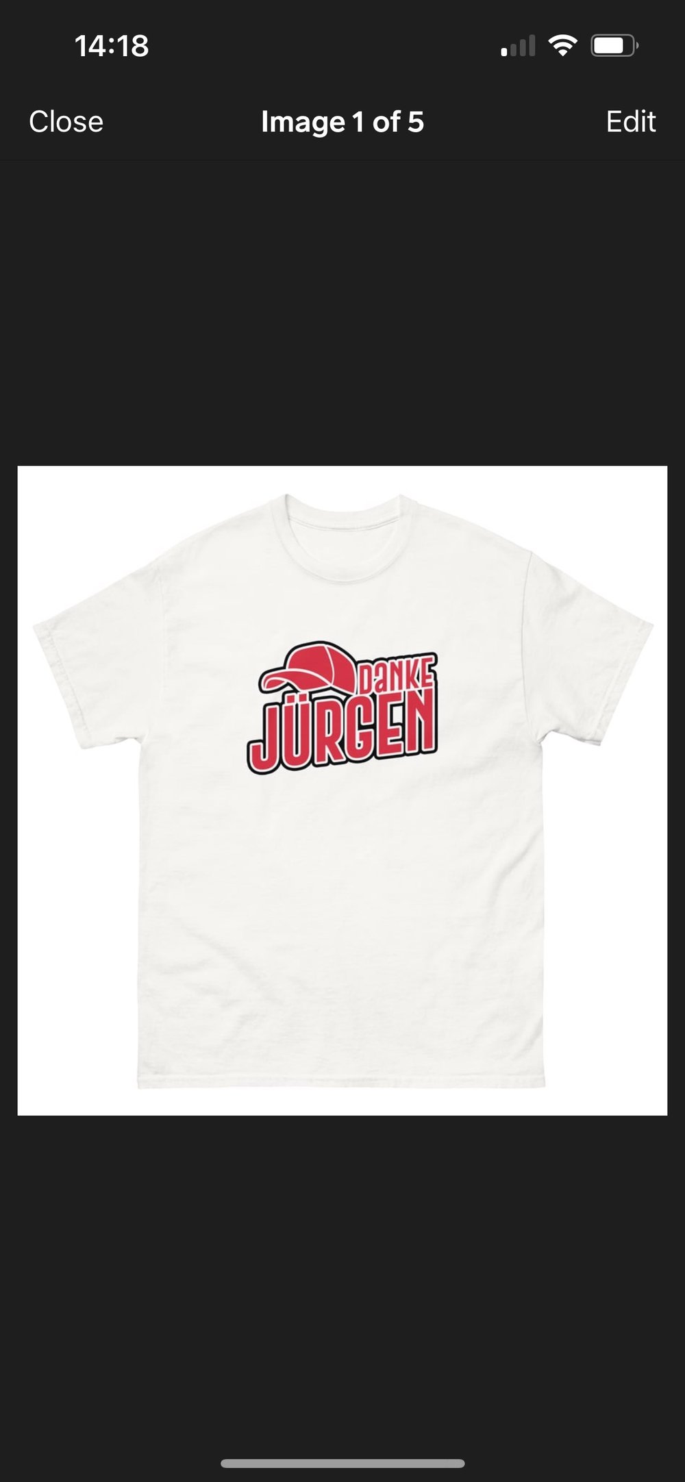 Danke Jurgen Unisex Tee (Red)