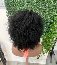 Image 4 of Half-up-half down Afro braided wig