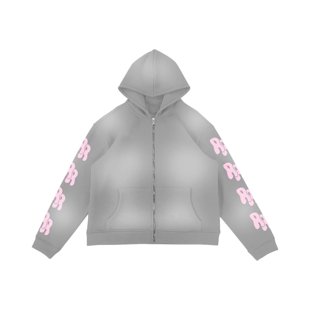 RTTO "Wavy" 4 Logo Zip Up in Stone