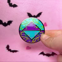 Image 1 of 1.75 Inch Viral Infected Daemon Icon Pin