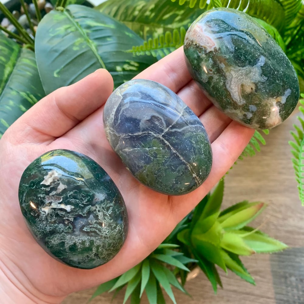 Moss Agate Palmstone