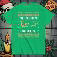 Image 7 of Sleighin' Slices Ugly Christmas Tee