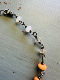 Image 11 of carnelian spiny oyster topaz and opal bracelet