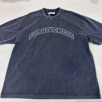 Image 3 of Forgiveness oversized grey washed tshirt emb