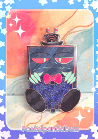 Image 2 of Hazbin Hotel - Vox heart Enamel Pin badge