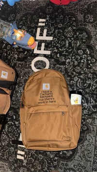 Image 1 of work in here backpack 
