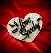 Image 2 of I Love Spooky Acrylic Brooch