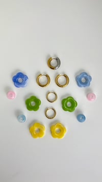 Image 1 of Flora mix and match charm earrings summer set gift box