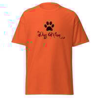 Image 2 of Unisex classic tee, Dog Mom T-Shirt | Paw Print Dog Lover Script Graphic Tee