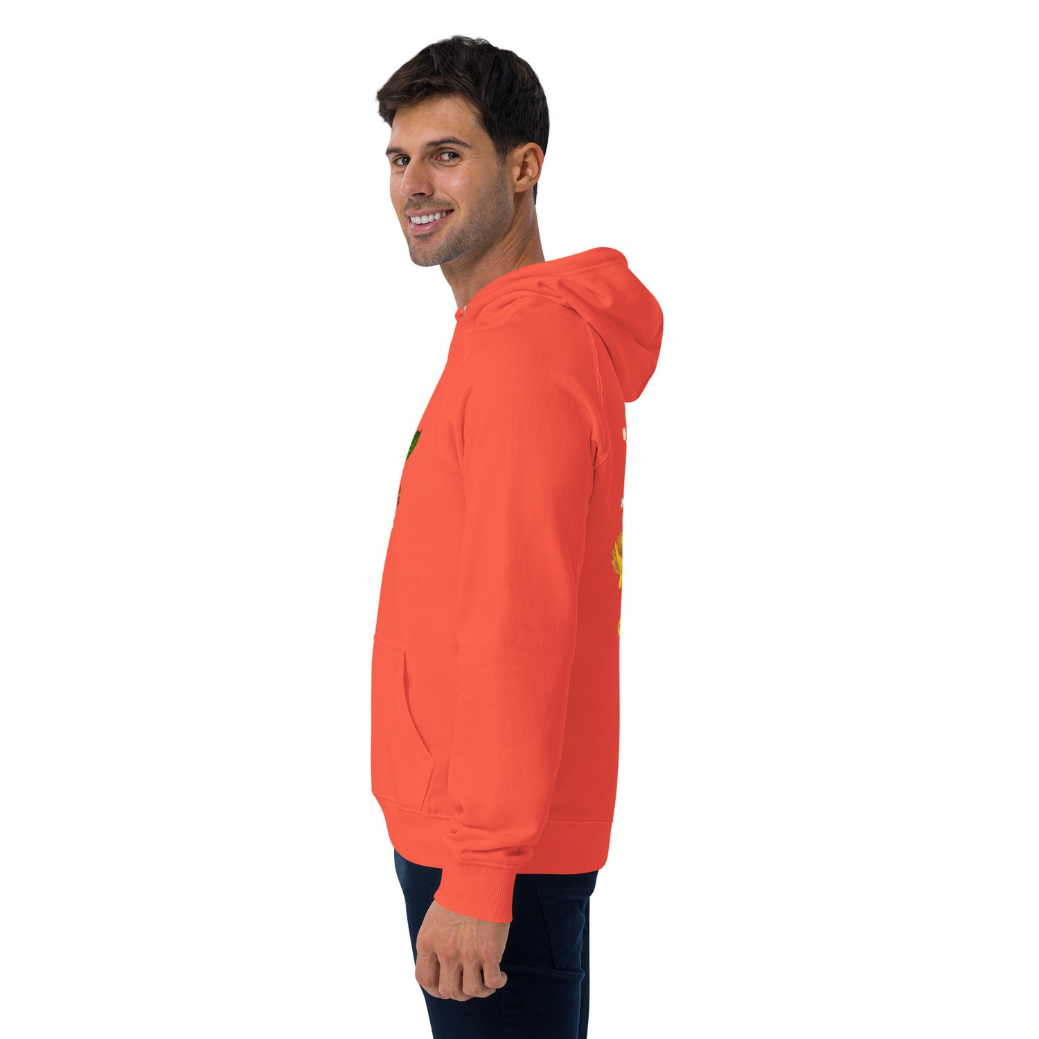 Image of She's a Lil Nuts - Unisex Eco Raglan - Organic Cotton Pullover Hoodie
