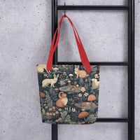 Image 3 of Woodland Creatures Boho Cottagecore Nature Inspired Cute Tote bag