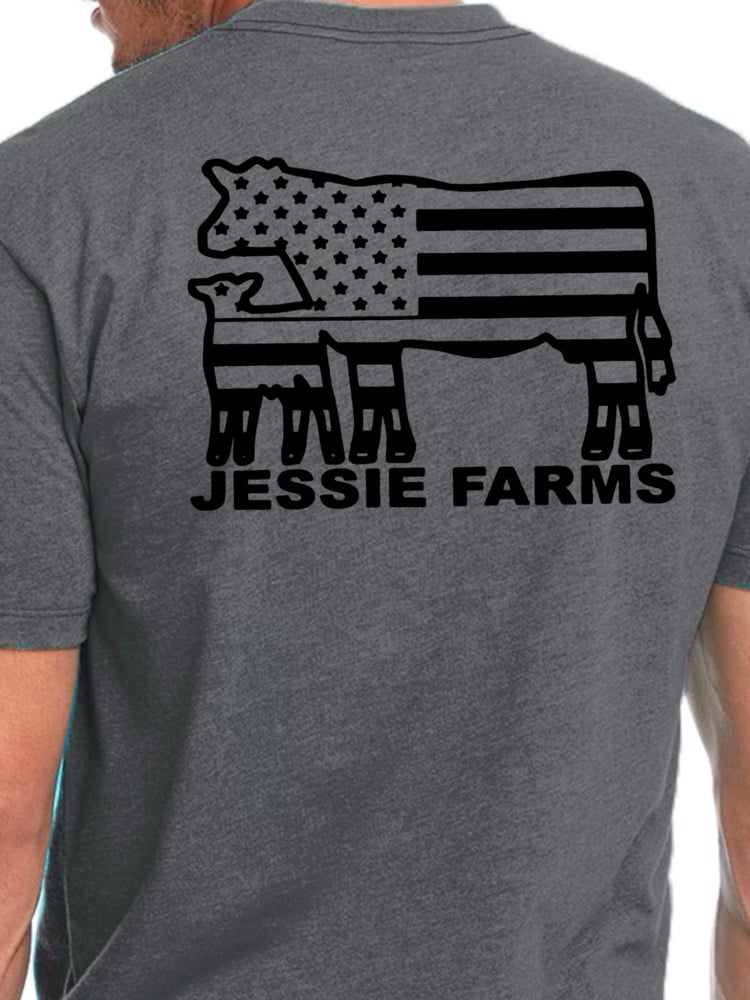 Image of Jessie Farms dark grey w Blk ink