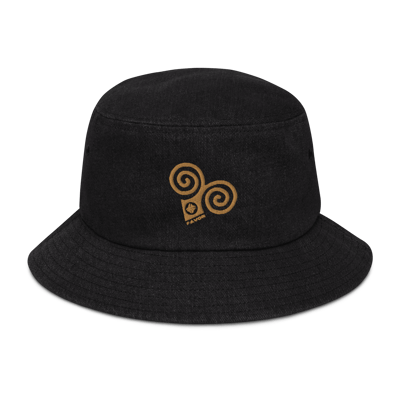 Image of Denim Embroidered Favor Bucket Hat