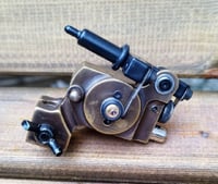 Image 2 of Brass antiqued sidewinder rca connection