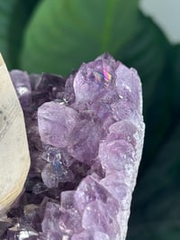 Image 5 of AMETHYST WITH INCLUDED RAINBOW CALCITE -URUGUAY-