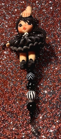 Image 2 of WEDNESDAY ADAMS BADGE HOLDER