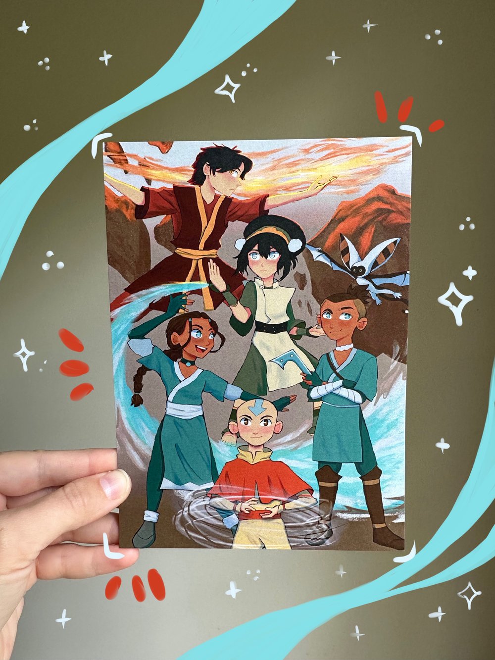 Image of 5 x 7 Avatar the Last Airbender Print