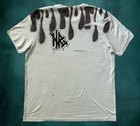 Image 2 of “BLOODTHIRSTY” CUSTOM PAINTED ART TSHIRT 2XL