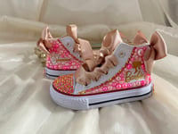 Image 1 of Barbie Toddler Girls Canvas Pearls Shoes 