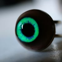 Image 3 of Blue Green Eyeball Ring