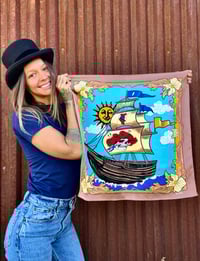 Image 2 of Ship of Fools silk bandana
