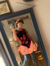 My black corset floreado