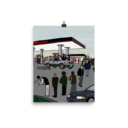 Image of Phil Leotardo gets whacked (prints)