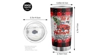 Image 2 of CHRISTMAS GIFTS RED TRUCK TUMBLER MERRY CHRISTMAS TUMBLER