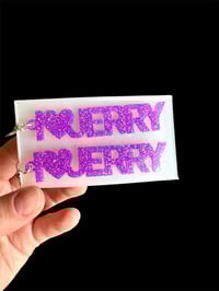 Image 2 of Custom “I Love Jerry” Earrings