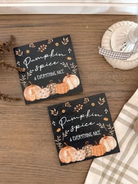 SALE! Pumpkin Slate Coasters ( Set of 2 )