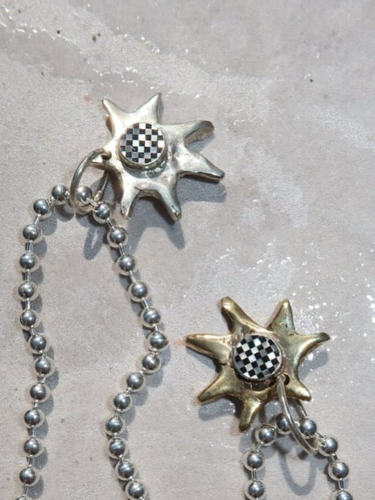 Image of Soleil Necklace +  MOP / Onyx 