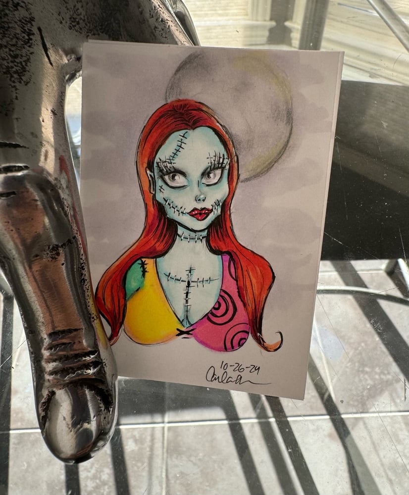 Image of Hand Drawn Trading Card Sally 