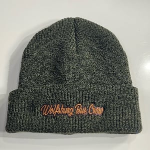Image of WBC Heritage Beanie in Antique Burgundy and Antique Moss Green