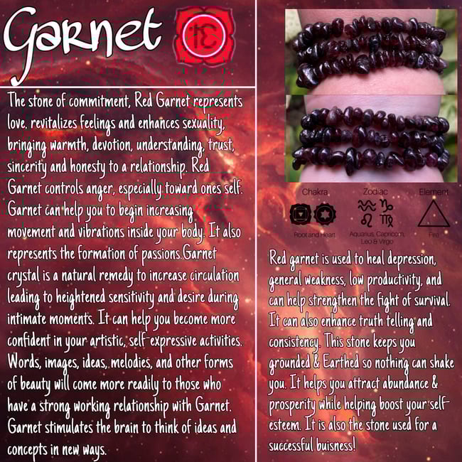Garnet Healing Bracelet 